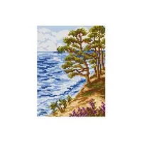 Kanwa 15x20 z nadrukowanym wzorem 2007 do haftowania muliną