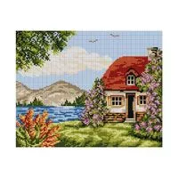 Kanwa 24x30 z nadrukowanym wzorem 6009 do haftowania muliną