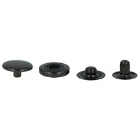 Napy metalowe ALFA 15 mm TAL'S kolor czarny oksyda op.720 szt.