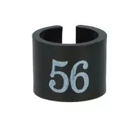 Oznaczniki rozmiarowe na wieszak 56 kolor czarny
