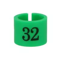Oznaczniki rozmiarowe na wieszak 32 kolor zielony
