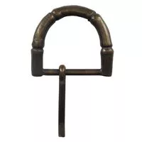 Klamra metalowa KLZ 234/25 ozdobna do paska z bolcem kolorze stare złoto.