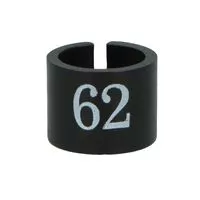 Oznaczniki rozmiarowe na wieszak 62 kolor czarny