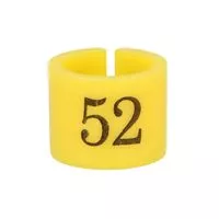 Oznaczniki rozmiarowe na wieszak 52 kolor żółty