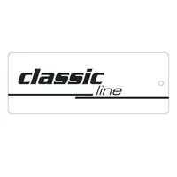 Etykiety firmowe kartonowe classic line kolor biały