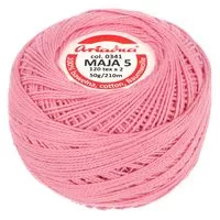Kordonek Maja 5 50g 210m kolor 0341 różowy