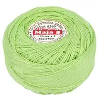 Kordonek Maja 5 50g 210m kolor 0360 zielony seledyn