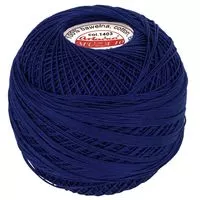 Kordonek Muza 10 100g 525m kolor 1403 niebieski ciemny