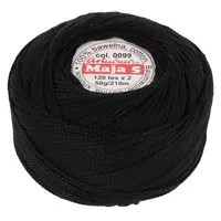 Kordonek Maja 5 50g 210m kolor 0099 czarny