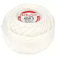 Kordonek ADA 5 50g 205m kolor biały
