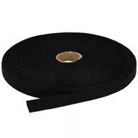 Taśma bawełniana jodełka 10mm kolor czarny 50mb