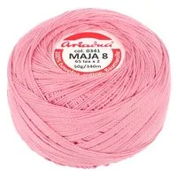 Kordonek Maja 8 50g 340m kolor 0341 różowy