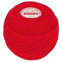 Kordonek Muza 20 100g 830m kolor 343 czerwony