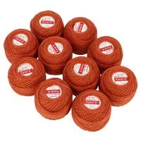 Kordonek Karat 8 10g 65m kolor 637 (1535) pomarańczowy ciemny op.10szt.