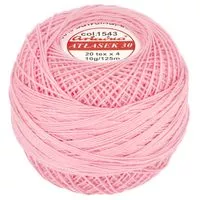 Kordonek Atłasek 30 10g 125m kolor 1543 różowy jasny