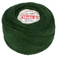 Kordonek Maja 5 50g 210m kolor 0365 zielony ciemny