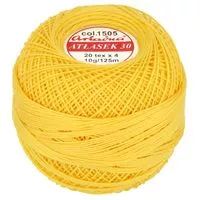 Kordonek Atłasek 30 10g 125m kolor 1505 żółty