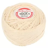Kordonek Maja 5 50g 210m kolor 0330 naturalny