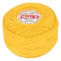 Kordonek Maja 8 50g 340m kolor 0335 żółty
