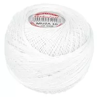 Kordonek Muza 10 100g 525m kolor 0400 biały