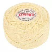 Kordonek Maja 5 50g 210m kolor 0331 kremowy