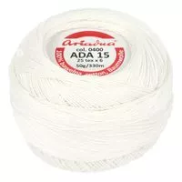 Kordonek ADA 15 50g 330m kolor 0400 biały