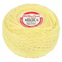 Kordonek Maja 5 50g 210m kolor 0333 żółty