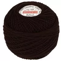 Kordonek Muza 10 100g 525m kolor 1406 brązowy