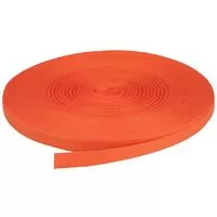 Taśma bawełniana jodełka 10mm kolor pomarańczowy 50mb