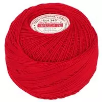 Kordonek Muza 10 100g 525m kolor 343 czerwony