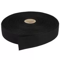 Taśma bawełniana jodełka 30mm kolor czarny 50mb