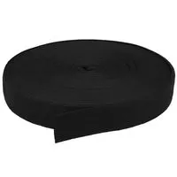 Taśma bawełniana jodełka 30mm kolor czarny 50mb
