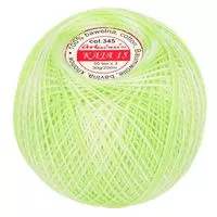 Kordonek Kaja 15 30g 200m kolor 345 zielony jasny cieniowany