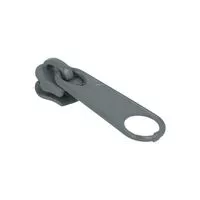 Suwak kordel do taśmy suwakowej spiralnej #3 non-lock kolor szary 500szt.
