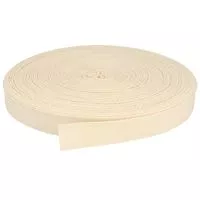 Taśma bawełniana jodełka 20mm kolor naturalny 50mb