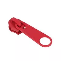 Suwak do taśmy suwakowej spiralnej #5 non-lock kolor czerwony 500szt.