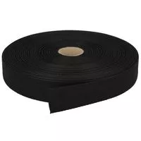 Taśma bawełniana jodełka 25mm kolor czarny 50mb