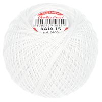Kordonek Kaja 15 30g 200m kolor 0400 biały