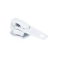 Suwak do taśmy suwakowej spiralnej #5 auto-lock kolor biały 500szt.