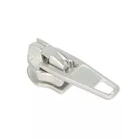 Suwak kordel do taśmy suwakowej spiralnej auto-lock #3 kolor srebrny 500szt.