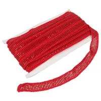 Taśma ozdobna lampasowa 20mm kolor czerwony 9mb