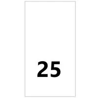 Wszywki rozmiarowe 25