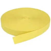 Taśma bawełniana jodełka 20mm kolor żółty 50mb