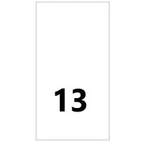 Wszywki rozmiarowe 13