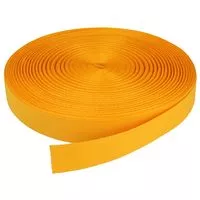 Taśma bawełniana jodełka 25mm kolor żółty ciemny 50mb
