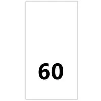 Wszywki rozmiarowe 60