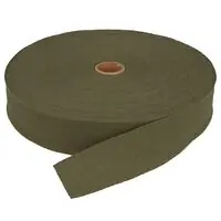 Taśma bawełniana 30mm płócienna kolor zielony khaki 50mb