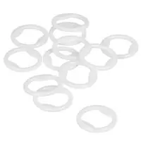 Kółka bieliźniane plastikowe 10 mm białe do biustonoszy, ramiączek, strojów kąpielowych op.100 szt.