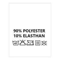 Wszywki surowcowo-ostrzegawcze 90% POLYESTER 10% ELASTHAN 40° 20 x 22mm