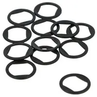 Kółka bieliźniane plastikowe 14 mm czarne do biustonoszy, ramiączek, strojów kąpielowych op.100 szt.